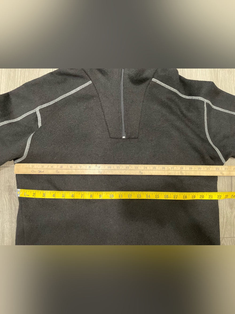 NWT Kuhl Men's XL Europa 1/4 Zip Fleece Pullover Black - Picture 8 of 10